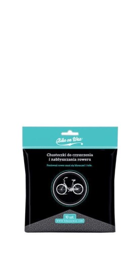 Bike on Wax - Chusteczki do czyszczenia i nabłyszczania roweru 10 szt