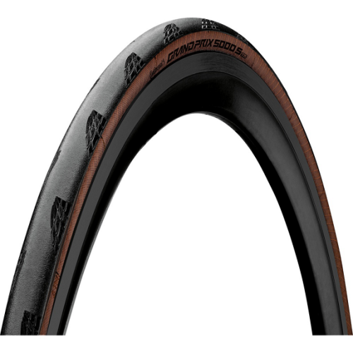 Opona Continental Grand Prix 5000S TR 700x25C brąz zwijana  