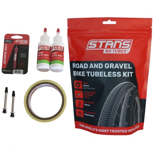 Stans No Tubes Road and Gravel Tubeless Kit 21mm/55mm 
