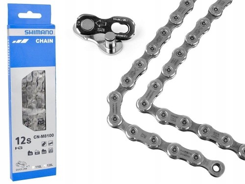 Łańcuch Shimano XT / Ultegra M8100 12s 126L spinka - BOX