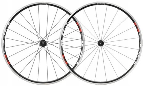 Koło szosowe komplet przód + tył SHIMANO R501  - ham. obręczowy