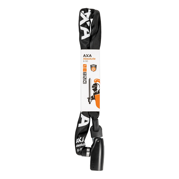 Zapięcie rowerowe - Łańcuch AXA Absolute 90cm/8mm - na klucz