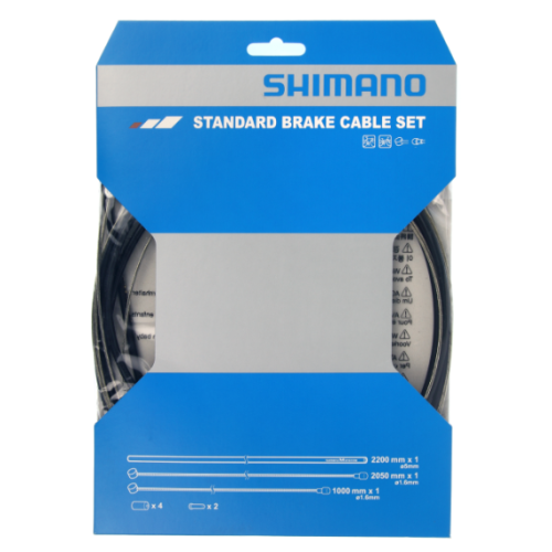 Zestaw linek i pancerzy do hamulców MTB / Szosa Shimano przód + tył