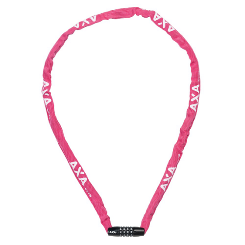 Zapięcie rowerowe - Łańcuch AXA Rigid RCC 120cm/3,5mm róż. - na szyfr