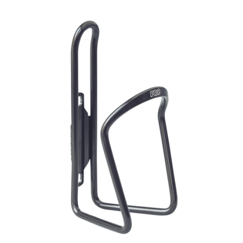 Koszyk na bidon PRO aluminiowy - czarny