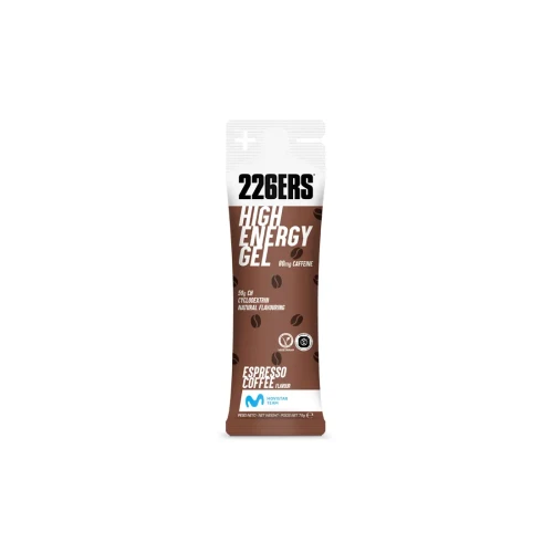 Żel energetyczny z cyklodekstryną HIGH ENERGY GEL 226ers - esprosso, kofeina 80mg
