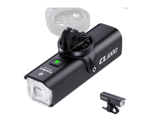 Lampka rowerowa przednia Towild CL1000,  4000 mAh, USB C