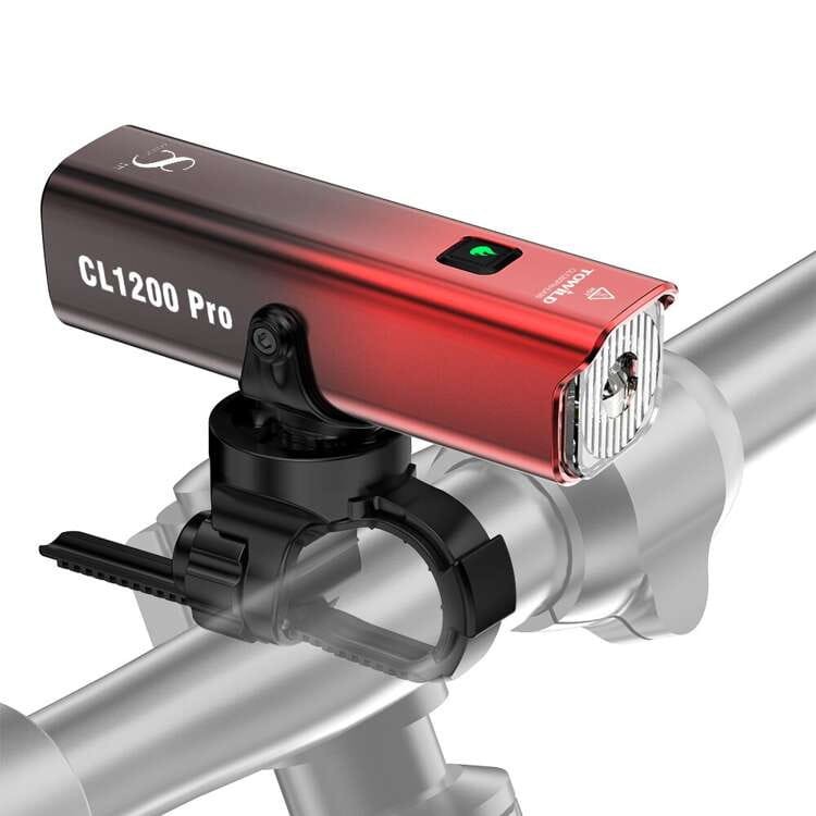 Lampka rowerowa przednia Towild CL1200 PRO,  5000 mAh + ALC-01 + AS90