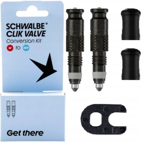 Zestaw do konwersji zaworu presta SV na Schwalbe Clik Valve (SCV)