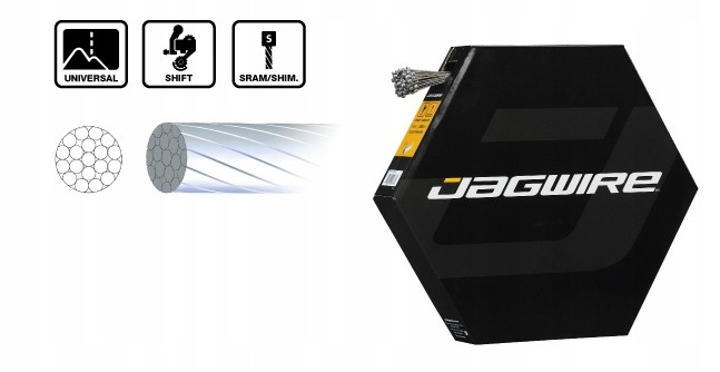 JAGWIRE-linka-przerzutki-1.1x2300mm-SZLIFOWANA