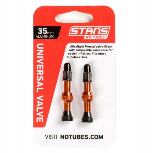 Wentyle Stan’s NoTubes 35mm Aluminiowe orange