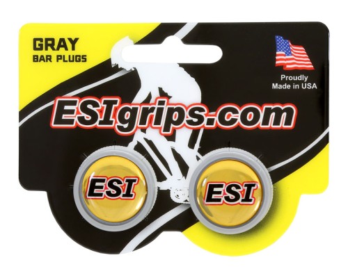 Esi Grips korki kierownicy Bar Plugs - szare