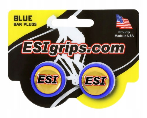 Esi Grips korki kierownicy Bar Plugs - niebieskie