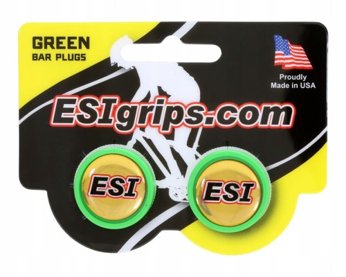 Esi Grips korki kierownicy Bar Plugs - zielone