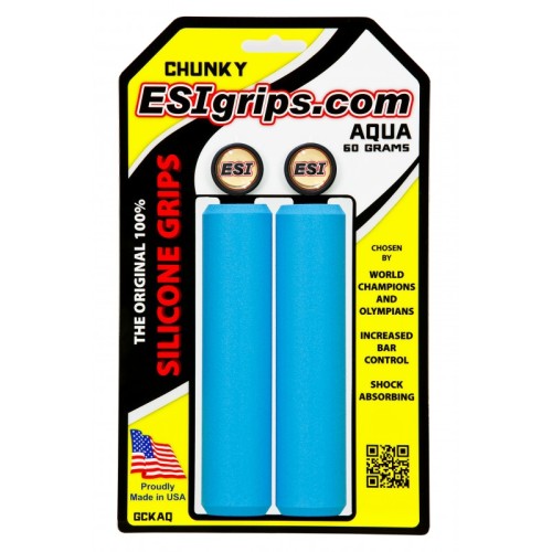 Chwyty rowerowe ESI Grips Chunky - aqua