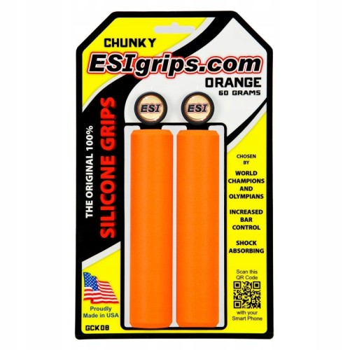 Chwyty rowerowe ESI Grips Chunky - pomarańczowe