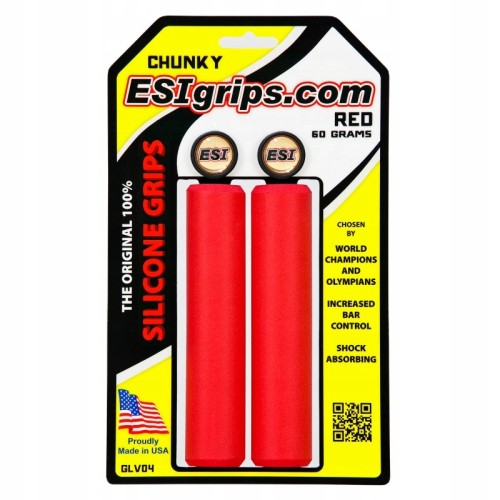 Chwyty rowerowe ESI Grips  Chunky - czerwone
