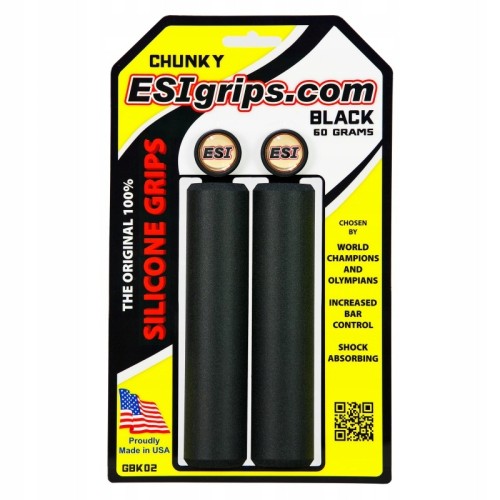 Chwyty rowerowe ESI Grips Chunky - czarne